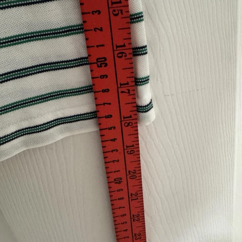 PGA Masters Collection Augusta Nationals‎ Golf Polo Shirt Size L Green Striped - Picture 5 of 6
